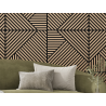 Mexen Linea 25 akusztaikus fali panel 60 x 60 cm (4db), 9 mm filc, technikai furnér, Fehérített Tölgy - S110-60607-25-040