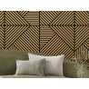 Mexen Linea 25 60 x 60 cm akusztikai falpanel (4 darab), 9 mm filc, technikai furnér, Classic tölgy - S110-60607-25-041
