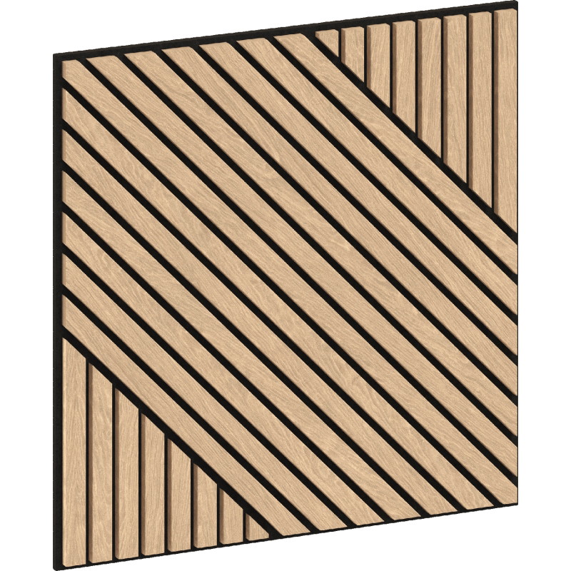 Mexen Linea 26 panou de perete acustic 60 x 60 cm (4buc.), fetru 9 mm, furnir tehnic, Stejar Alb - S110-60607-26-040