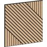 Mexen Linea 26 panou de perete acustic 60 x 60 cm (4buc.), fetru 9 mm, furnir tehnic, Stejar Alb - S110-60607-26-040