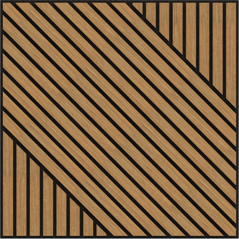 Mexen Linea 26 panou de perete acustic 60 x 60 cm (4buc.), fetru 9 mm, furnir tehnic, Stejar Classic - S110-60607-26-041