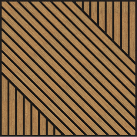 Mexen Linea 26 panou de perete acustic 60 x 60 cm (4buc.), fetru 9 mm, furnir tehnic, Stejar Classic - S110-60607-26-041