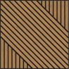 Mexen Linea 26 panou de perete acustic 60 x 60 cm (4buc.), fetru 9 mm, furnir tehnic, Stejar Classic - S110-60607-26-041