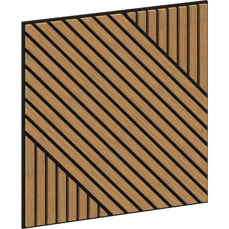 Mexen Linea 26 panou de perete acustic 60 x 60 cm (4buc.), fetru 9 mm, furnir tehnic, Stejar Classic - S110-60607-26-041