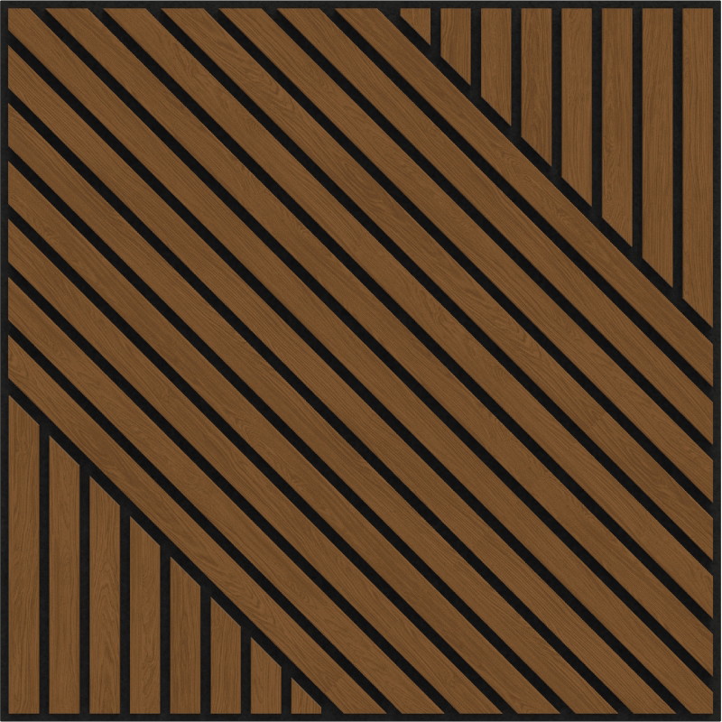 Mexen Linea 26 panou de perete acustic 60 x 60 cm (4 buc.), fetru 9 mm, furnir tehnic, Stejar Natural - S110-60607-26-042
