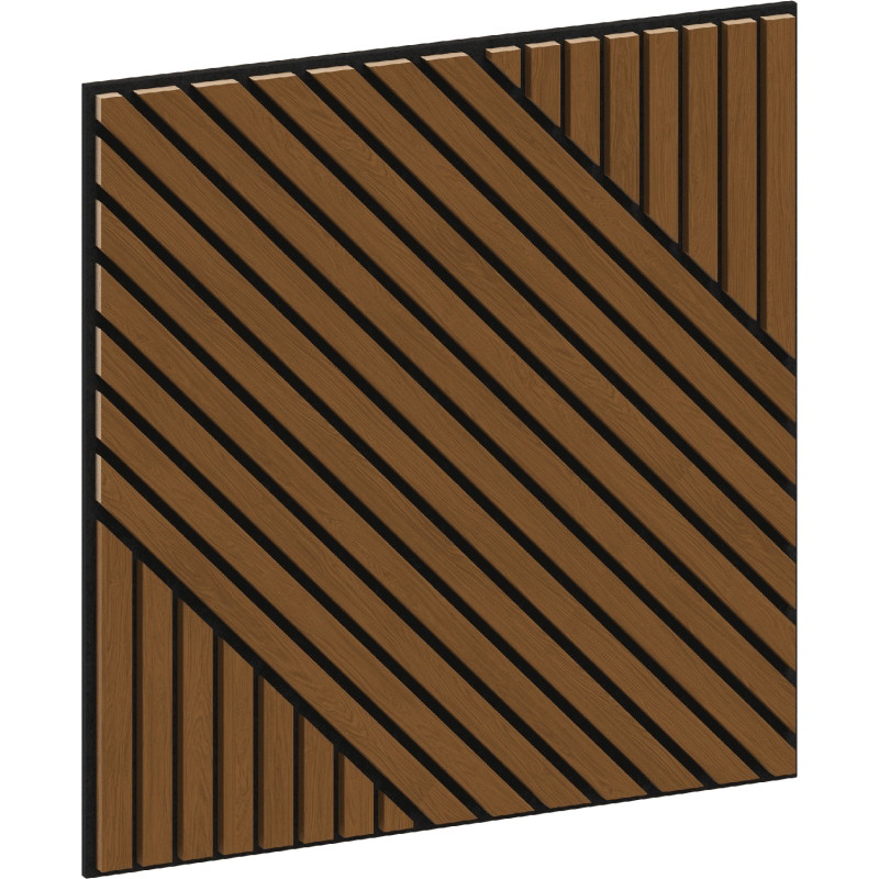 Mexen Linea 26 panou de perete acustic 60 x 60 cm (4 buc.), fetru 9 mm, furnir tehnic, Stejar Natural - S110-60607-26-042