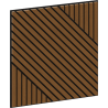Mexen Linea 26 akusztikus falpanel 60 x 60 cm (4 db), 9 mm filc, technikai furnér, Natúr Tölgy - S110-60607-26-042