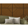 Mexen Linea 26 akusztikus falpanel 60 x 60 cm (4 db), 9 mm filc, technikai furnér, Natúr Tölgy - S110-60607-26-042
