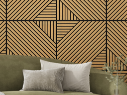 Mexen Linea 26 panou de perete acustic 60 x 60 cm (4buc.), fetru 9 mm, furnir tehnic, Stejar Classic - S110-60607-26-041
