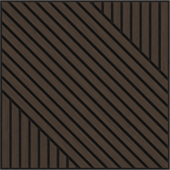Mexen Linea 26 panou de perete acustic 60 x 60 cm (4 buc.), fetru 9 mm, furnir tehnic, Stejar Mocca - S110-60607-26-045