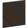 Mexen Linea 26 panou de perete acustic 60 x 60 cm (4 buc.), fetru 9 mm, furnir tehnic, Stejar Mocca - S110-60607-26-045