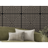 Mexen Linea 02 Akusztikus fali panel 60 x 60 cm (4 db), filc 9 mm, technikai furnér, Szürke Tölgy - S110-60607-02-043