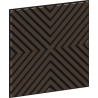Mexen Linea 01 akosztikus fali panel 60 x 60 cm (4 db), filc 9 mm, műszaki furnér, Mocca Tölgy - S110-60607-01-045