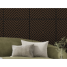 Mexen Linea 01 akosztikus fali panel 60 x 60 cm (4 db), filc 9 mm, műszaki furnér, Mocca Tölgy - S110-60607-01-045