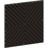 Mexen Linea 01 Akusztikus fali panel 60 x 60 cm (4 db), 9 mm filc, technikai furnér, Fekete Tölgy - S110-60607-01-046