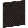Mexen Linea 01 panou de perete acustic 60 x 60 cm (4 buc), fetru 9 mm, furnir tehnic, Stejar Negru - S110-60607-01-046