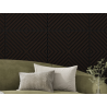 Mexen Linea 01 panou de perete acustic 60 x 60 cm (4 buc), fetru 9 mm, furnir tehnic, Stejar Negru - S110-60607-01-046