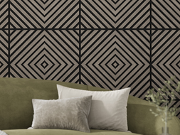 Mexen Linea 03 panou de perete acustic 60 x 60 cm (4 buc.), fetru 9 mm, furnir tehnic, Stejar Gri - S110-60607-03-043