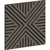Mexen Linea 06 panou de perete acustic 60 x 60 cm (4buc.), fetru 9 mm, furnir tehnic, Stejar Gri - S110-60607-06-043
