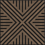 Mexen Linea 06 panou de perete acustic 60 x 60 cm (4 buc.), fetru 9 mm, furnir tehnic, Nuc Închis - S110-60607-06-044