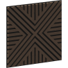 Mexen Linea 06 Akusztikus fali panel 60 x 60 cm (4 db), 9 mm-es filc, műszaki furnér, Mokka Tölgy - S110-60607-06-045