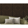 Mexen Linea 06 panou de perete acustic 60 x 60 cm (4 buc.), fetru 9 mm, furnir tehnic, Stejar Mocca - S110-60607-06-045
