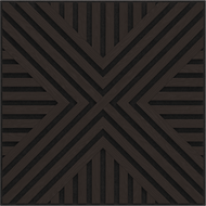 Mexen Linea 06 Akusztikus fali panel 60 x 60 cm (4 db), 9 mm filc, technikai furnér, Fekete Tölgy - S110-60607-06-046