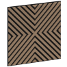 Mexen Linea 01 panou de perete acustic 60 x 60 cm (4 buc.), fetru 9 mm, furnir tehnic, Nuc Deschis - S110-60607-01-047