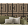 Mexen Linea 02 Akusztikus fali panel 60 x 60 cm (4 db), filc 9 mm, műszaki furnér, Világos Dió - S110-60607-02-047