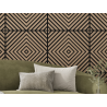 Mexen Linea 03 panou acustic de perete 60 x 60 cm (4 buc.), fetru 9 mm, furnir tehnic, Nuc Deschis - S110-60607-03-047