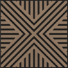 Mexen Linea 06 panou de perete acustic 60 x 60 cm (4 buc.), fetru 9 mm, furnir tehnic, Nuc Deschis - S110-60607-06-047