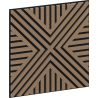 Mexen Linea 06 Akusztikus falpanel 60 x 60 cm (4 db), 9 mm filc, technikai furnér, világos dió - S110-60607-06-047
