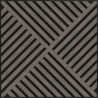 Mexen Linea 08 akusztikus fali panel 60 x 60 cm (4 db), 9 mm filc, műszaki furnér, Szürke Tölgy - S110-60607-08-043