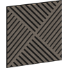 Mexen Linea 08 akusztikus fali panel 60 x 60 cm (4 db), 9 mm filc, műszaki furnér, Szürke Tölgy - S110-60607-08-043