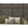 Mexen Linea 08 panou de perete acustic 60 x 60 cm (4 buc.), fetru 9 mm, furnir tehnic, Stejar Gri - S110-60607-08-043
