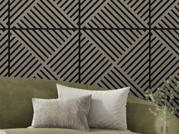 Mexen Linea 08 panou de perete acustic 60 x 60 cm (4 buc.), fetru 9 mm, furnir tehnic, Stejar Gri - S110-60607-08-043