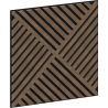Mexen Linea 08 panou de perete acustic 60 x 60 cm (4 buc.), fetru 9 mm, furnir tehnic, Nuc închis - S110-60607-08-044