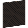 Mexen Linea 08 panou de perete acustic 60 x 60 cm (4 buc.), fetru 9 mm, furnir tehnologic, Stejar Negru - S110-60607-08-046