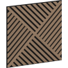 Mexen Linea 08 panou de perete acustic 60 x 60 cm (4buc.), fetru 9 mm, furnir tehnic, Nuc Deschis - S110-60607-08-047