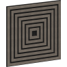 Mexen Linea 13 panou acustic de perete 60 x 60 cm (4 buc.), fetru 9 mm, furnir tehnic, Stejar Gri - S110-60607-13-043