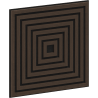 Mexen Linea 13 panou de perete acustic 60 x 60 cm (4 buc.), fetru 9 mm, furnir tehnic, Stejar Mocca - S110-60607-13-045