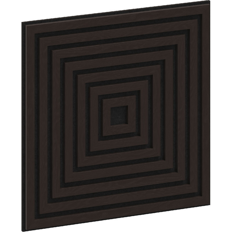 Mexen Linea 13 panou de perete acustic 60 x 60 cm (4 buc.), pâslă 9 mm, furnir tehnic, stejar negru - S110-60607-13-046