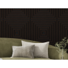 Mexen Linea 13 panou de perete acustic 60 x 60 cm (4 buc.), pâslă 9 mm, furnir tehnic, stejar negru - S110-60607-13-046