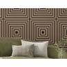 Mexen Linea 13 panou de perete acustic 60 x 60 cm (4 buc.), fetru 9 mm, furnir tehnic, Nuc Deschis - S110-60607-13-047