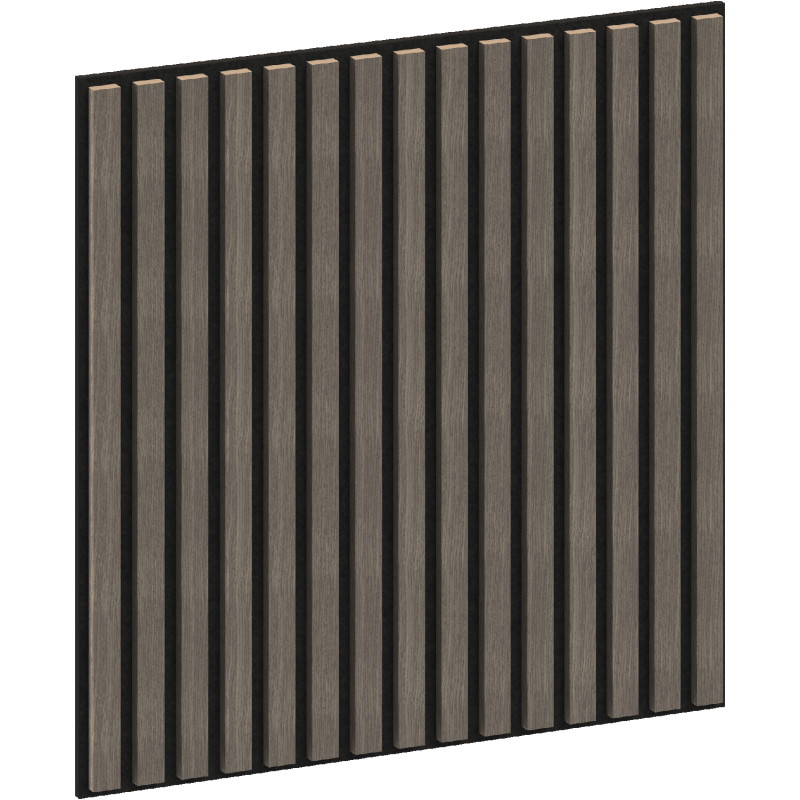 Mexen Linea 15 Akusztikus fali panel 60 x 60 cm (4 db), filc 9 mm, technikai furnér, Szürke Tölgy - S110-60607-15-043