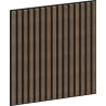 Mexen Linea 15 panou de perete acustic 60 x 60 cm (4 buc.), fetru 9 mm, furnir tehnic, Nuc Întunecat - S110-60607-15-044