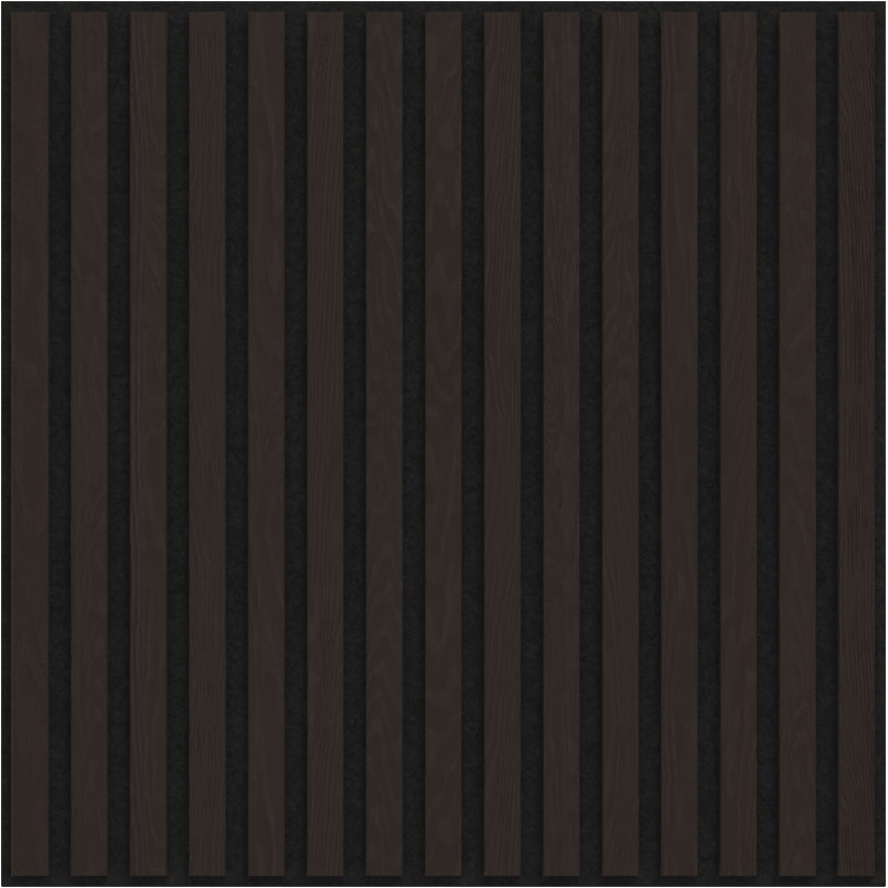 Mexen Linea 15 akusztiaki fali panel 60 x 60 cm (4db), filc 9 mm, technikai furnér, Fekete Tölgy - S110-60607-15-046