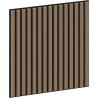 Mexen Linea 15 akusztikus fali panel 60 x 60 cm (4 darab), 9 mm filc, műszaki furnér, Világos Dió - S110-60607-15-047