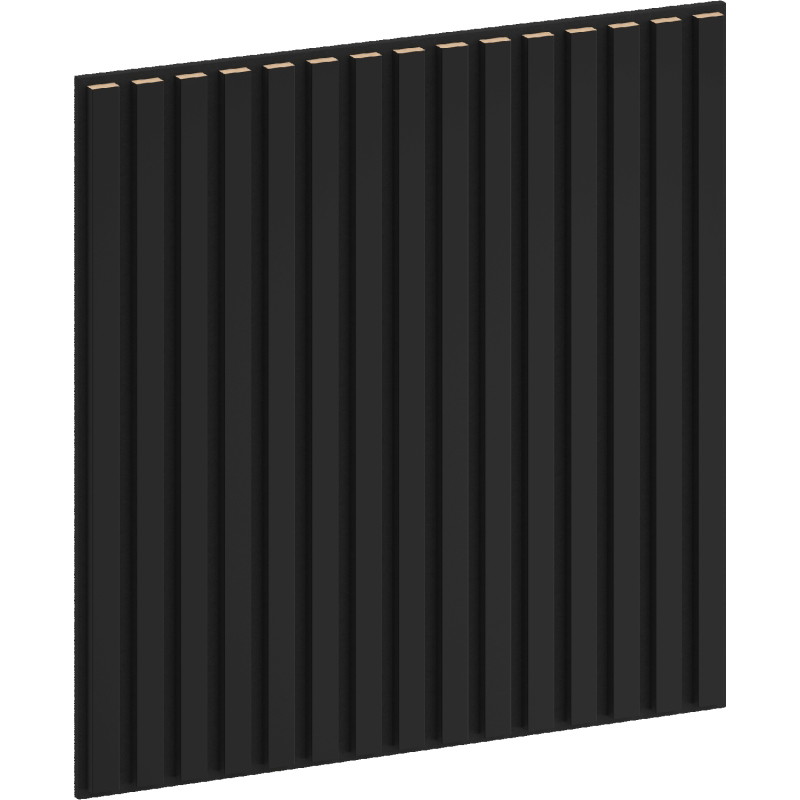 Mexen Linea 15 akusztikai fali panel 60 x 60 cm (4 db), 9 mm vastag filc, technikai furnér, matt fekete - S110-60607-15-053