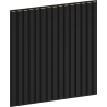 Mexen Linea 15 akusztikai fali panel 60 x 60 cm (4 db), 9 mm vastag filc, technikai furnér, matt fekete - S110-60607-15-053